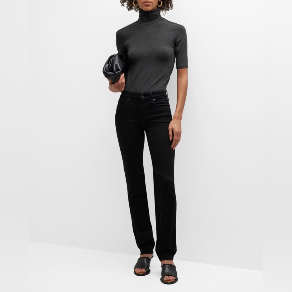 Cavalli Class Classic Mid Rise Black Slim Straight Jeans Size 28 NWT